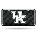 Kentucky University - Carbon Fiber Design - Metal Auto Tag