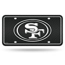49ers - Carbon Fiber Design - Metal Auto Tag
