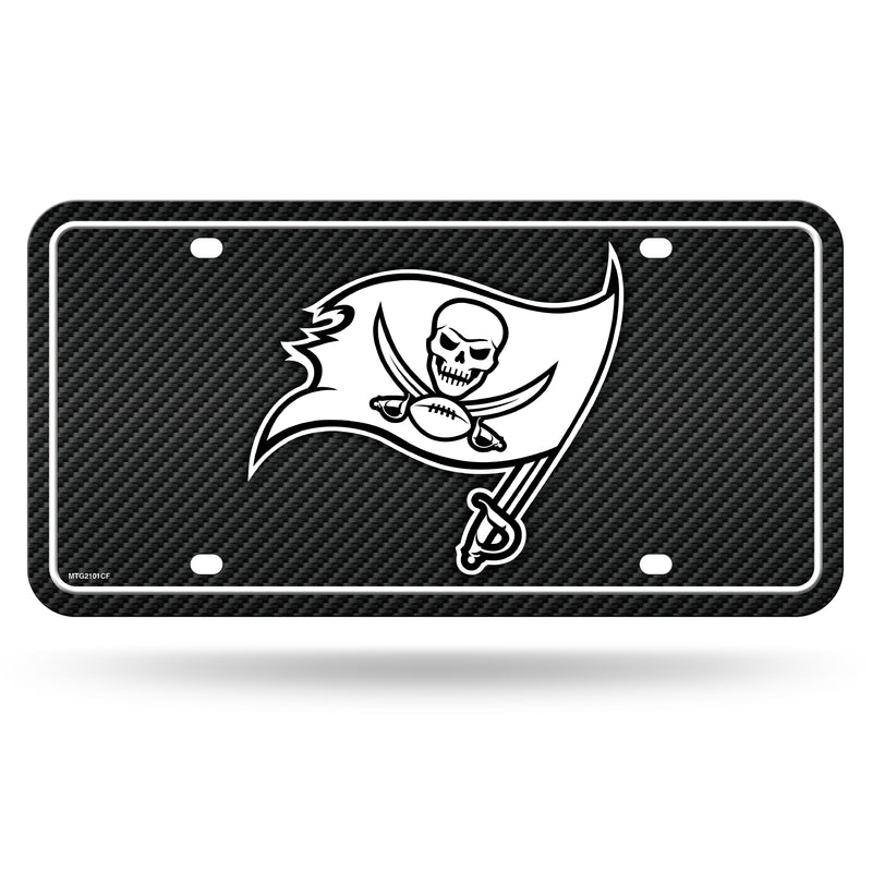 Buccaneers - Carbon Fiber Design - Metal Auto Tag