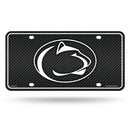 Penn State - Carbon Fiber Design - Metal Auto Tag