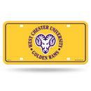 West Chester Golden Rams Metal Auto Tag