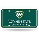 Wayne State University Warriors Metal Auto Tag