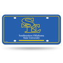 Southeastern Oklahoma State Savage Storm Metal Auto Tag