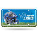 Detroit Lions Metal Auto Tag
