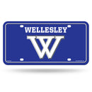 Wellesley Blue Metal Auto Tag