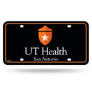 UT Health Science Center - San Antonio Metal Auto Tag