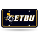 East Texas Baptist Tigers Metal Auto Tag