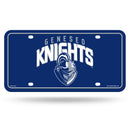 Suny Geneseo Blue Knights Metal Auto Tag