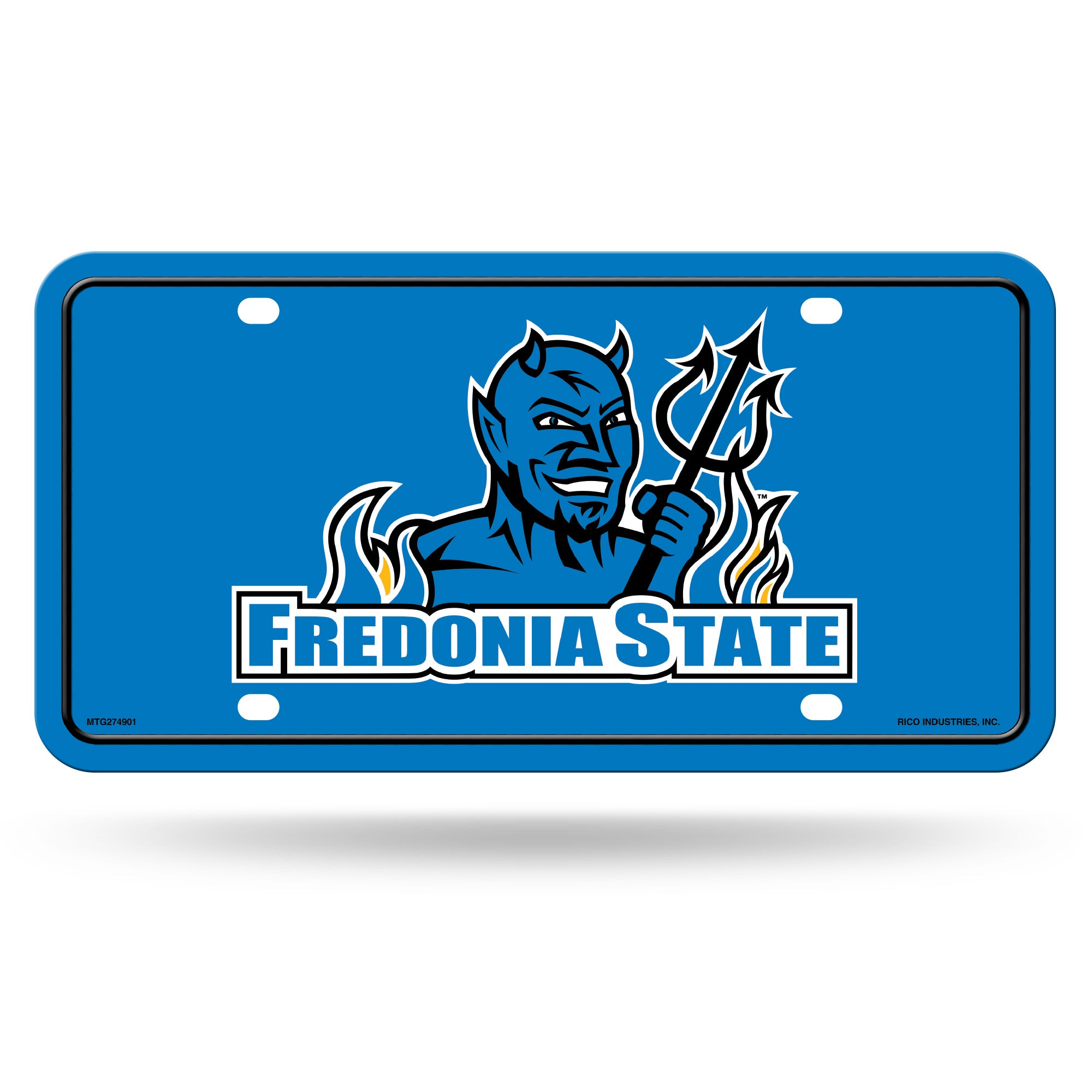 Suny Fredonia Blue Devils Metal Auto Tag