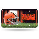 Cleveland Browns Primary Logo Metal Auto Tag