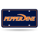 Pepperdine Waves Metal Auto Tag