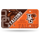 Bowling Green Falcons Split Design Metal Auto Tag