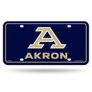 University Of Akron Zips Metal Auto Tag