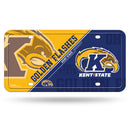 Kent State Golden Flashes Split Design Metal Auto Tag