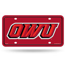 Ohio Wesleyan Battlin' Bishops Metal Auto Tag