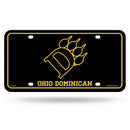 Ohio Dominican Panthers Metal Auto Tag
