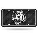 Bengals - Carbon Fiber Design - Metal Auto Tag