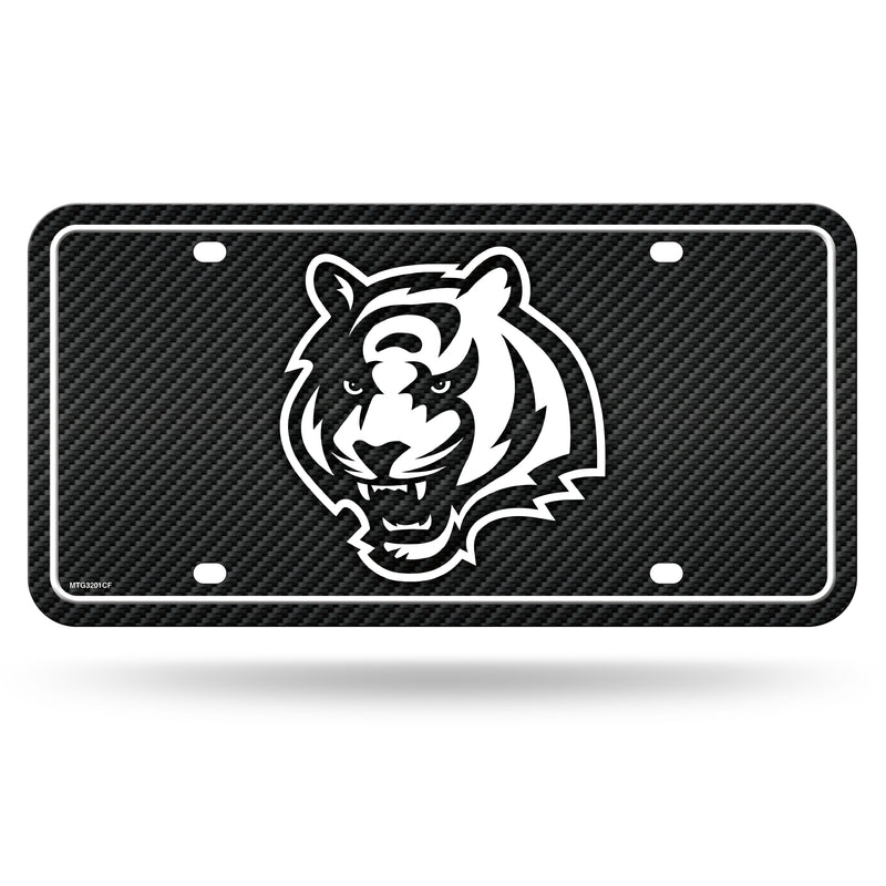 Bengals - Carbon Fiber Design - Metal Auto Tag