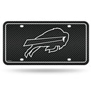 Bills - Carbon Fiber Design - Metal Auto Tag