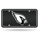 Cardinals - AZ - Carbon Fiber Design - Metal Auto Tag