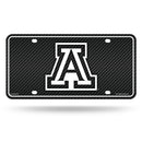 Arizona University - Carbon Fiber Design - Metal Auto Tag