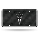 Arizona State - Carbon Fiber Design - Metal Auto Tag