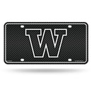 Washington University - Carbon Fiber Design - Metal Auto Tag
