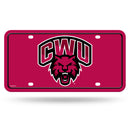Central Washington Wildcats Metal Auto Tag