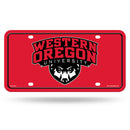 Western Oregon Wolves Metal Auto Tag