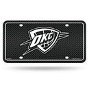 Thunder - Carbon Fiber Design - Metal Auto Tag