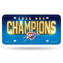 OKC Thunder 2025 NBA Champions Metal Auto Tag