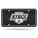 Los Angeles Kings Carbon Fiber Design Metal Auto Tag