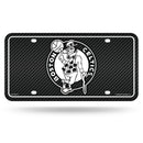 Celtics - Carbon Fiber Design - Metal Auto Tag