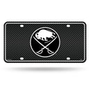 Sabres - Carbon Fiber Design - Metal Auto Tag