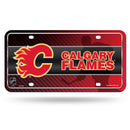 Calgary Flames Metal Auto Tag