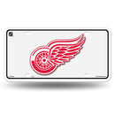 Red Wings Custom Metal Tag (White)