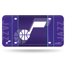 Utah Jazz Metal Auto Tag