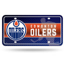 Edmonton Oilers Metal Auto Tag