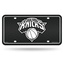 Knicks - Carbon Fiber Design - Metal Auto Tag