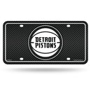 Pistons - Carbon Fiber Design - Metal Auto Tag