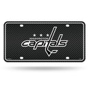 Capitals - Carbon Fiber Design - Metal Auto Tag