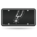 Spurs - Carbon Fiber Design - Metal Auto Tag