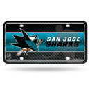 San Jose Sharks Metal Auto Tag