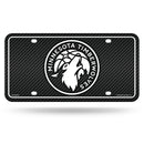 Minnesota Timberwolves Carbon Fiber Design Metal Tag