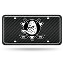 Anaheim Ducks Carbon Fiber Design Metal Auto Tag