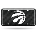 Raptors - Carbon Fiber Design - Metal Auto Tag