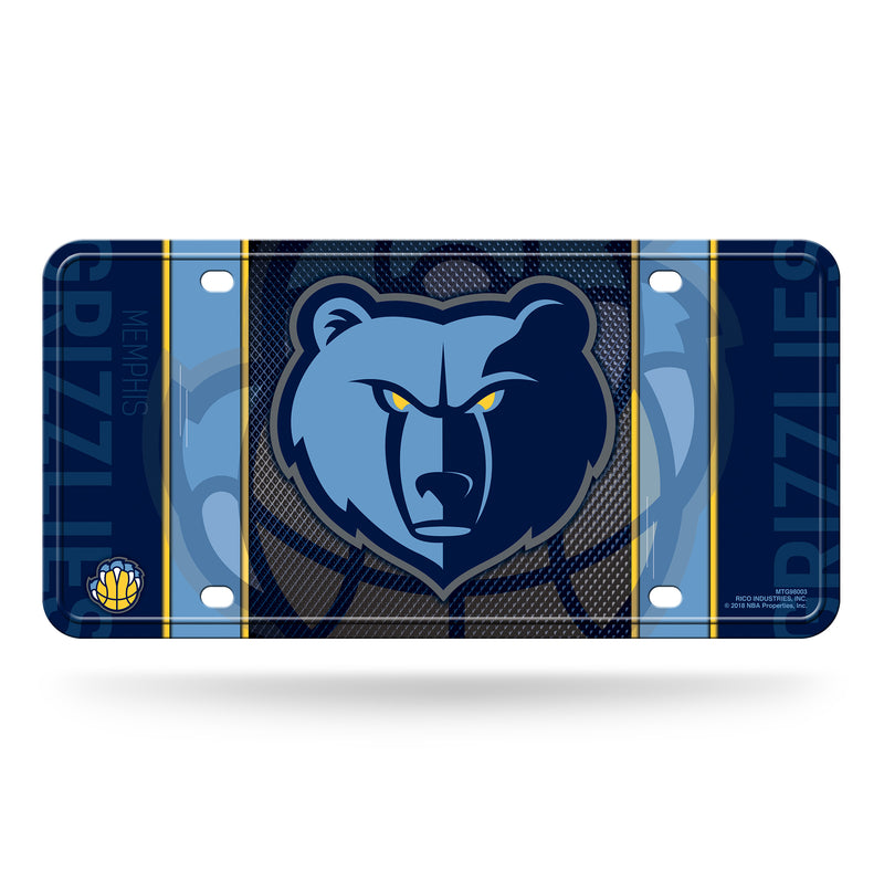 Memphis Grizzlies Metal Tag