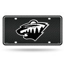 Wild - Carbon Fiber Design - Metal Auto Tag