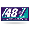 Alex Bowman Metal Auto Tag