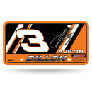 Austin Dillon Metal Auto Tag - Number and Signature Design